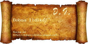 Dobsa Ildikó névjegykártya