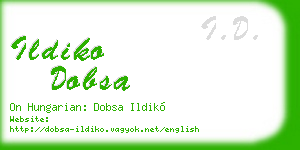 ildiko dobsa business card